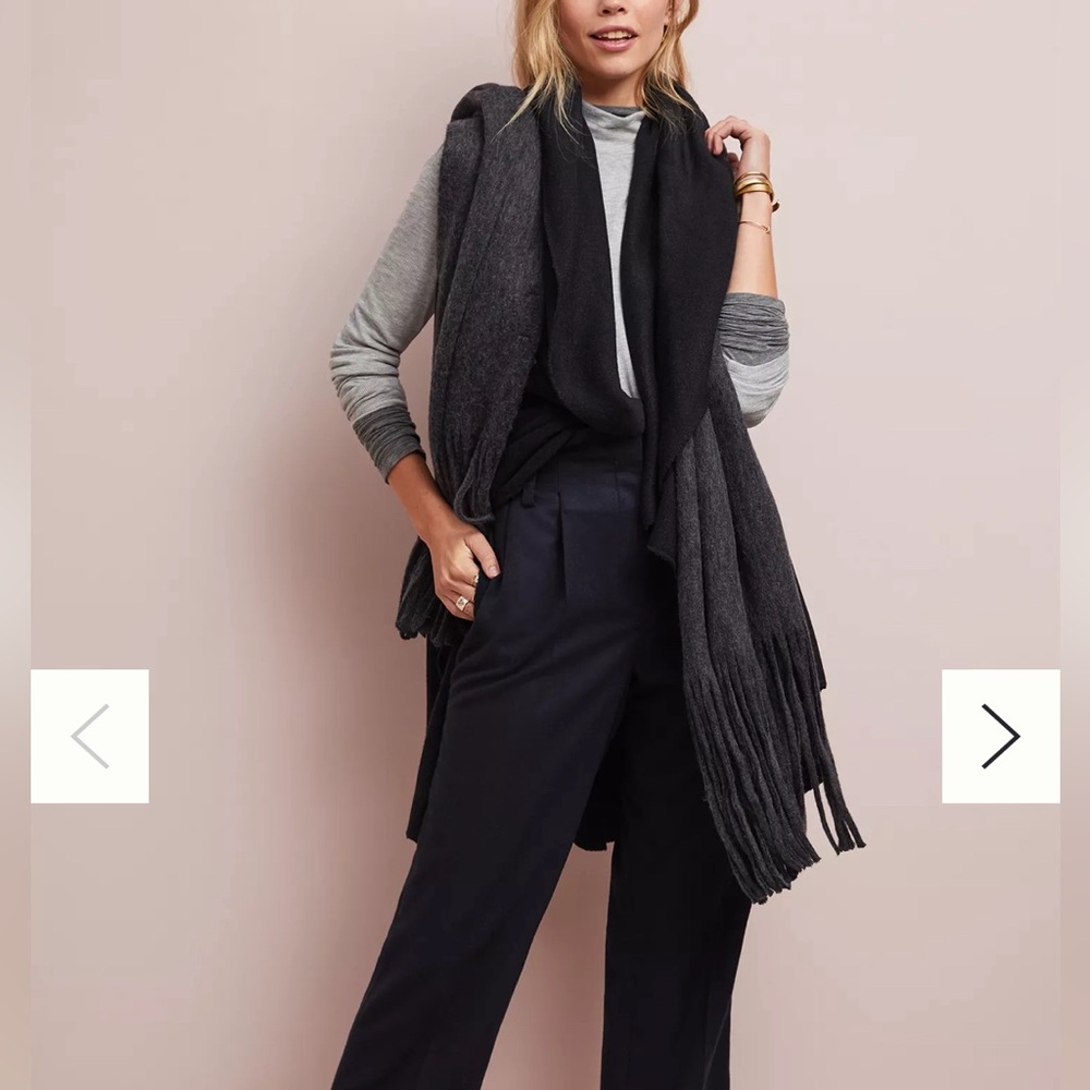 Anthropologie Cascades Shawled Vest